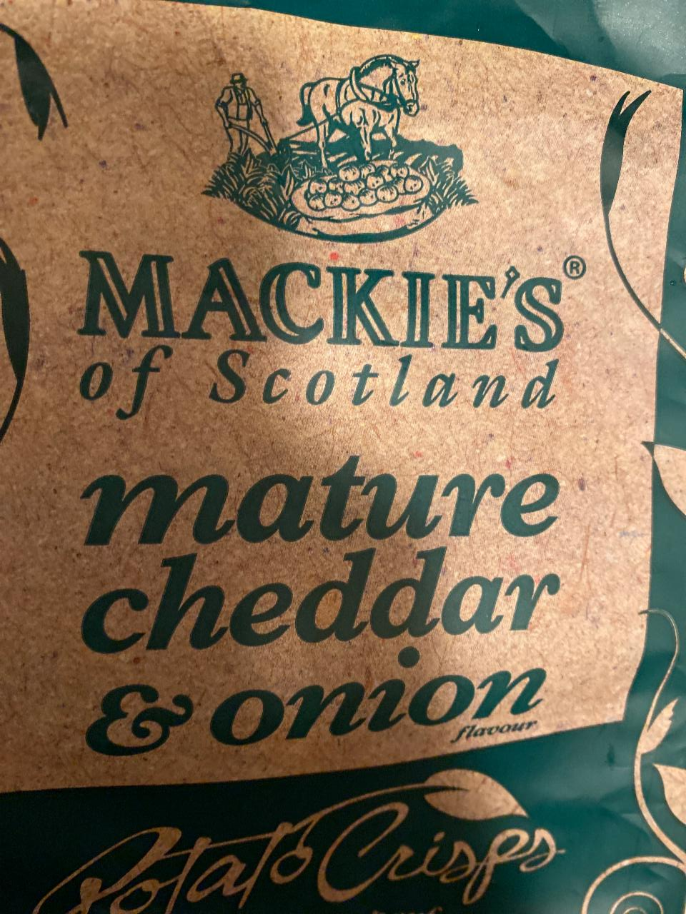 Fotografie - Potato Crisps Mature Cheddar & Onion Mackie's Of Scotland