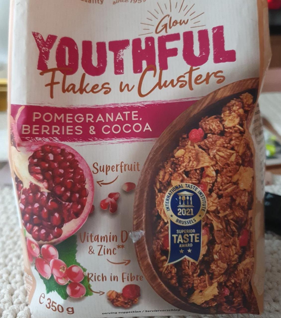 Fotografie - Youthful Flakes n Clusters Pomegranate Berries & Cocoa Familia