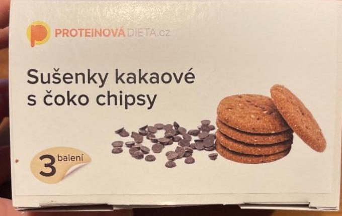 Fotografie - Sušenky kakaové s čoko chipsy ProteinováDieta.cz