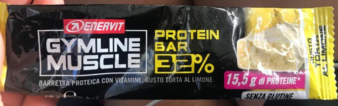 Fotografie - Gymline Muscle Protein Bar 32% Torta Al Limone Enervit
