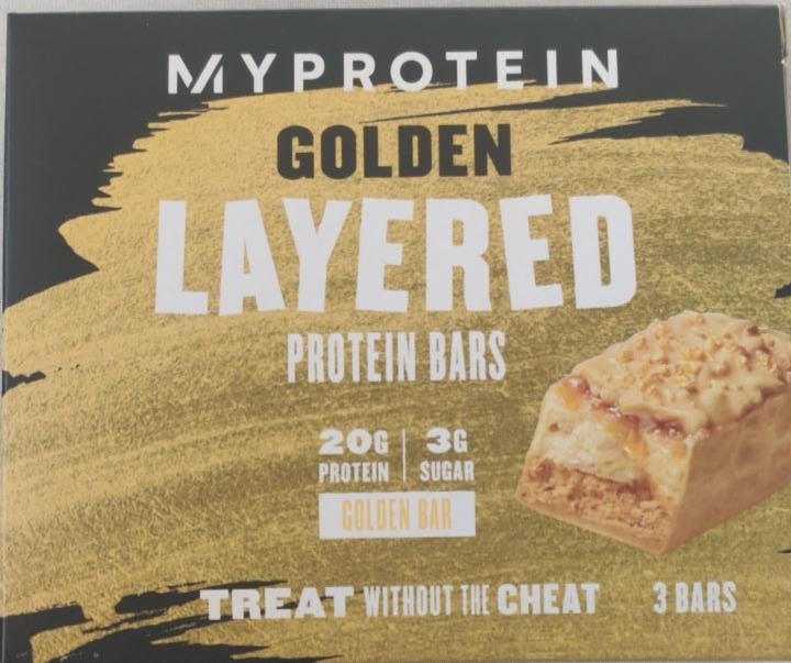 Fotografie - Golden Layered Protein Bars MyProtein