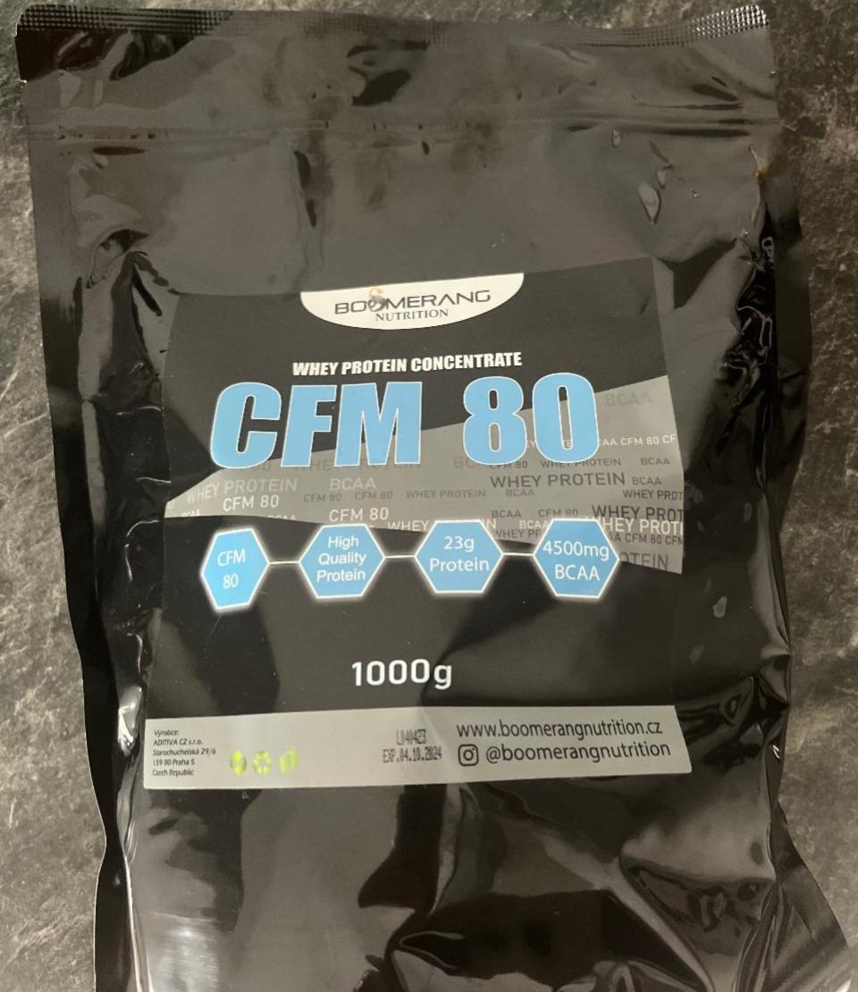 Fotografie - CMF 80 Karamel Whey protein Concentrate Boomerang Nutrition