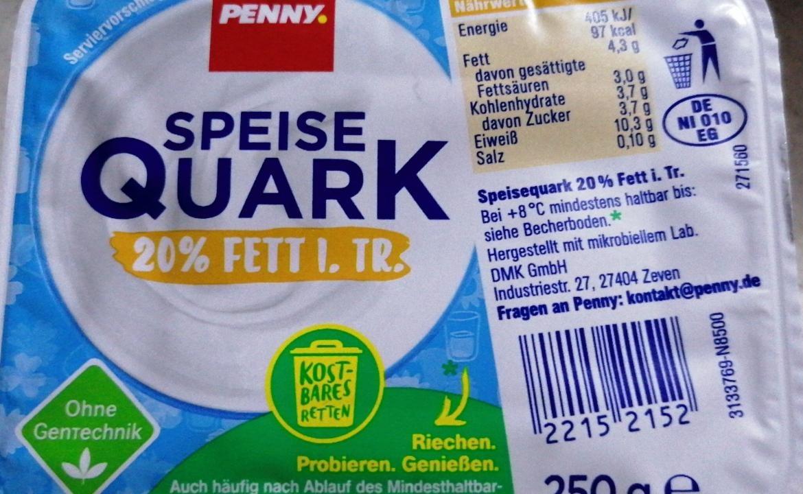Fotografie - Speise Quark 20% Fett Penny