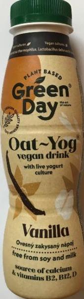 Fotografie - Oat-yog vegan drink vanilla (ovesný zakysaný nápoj) Green Day