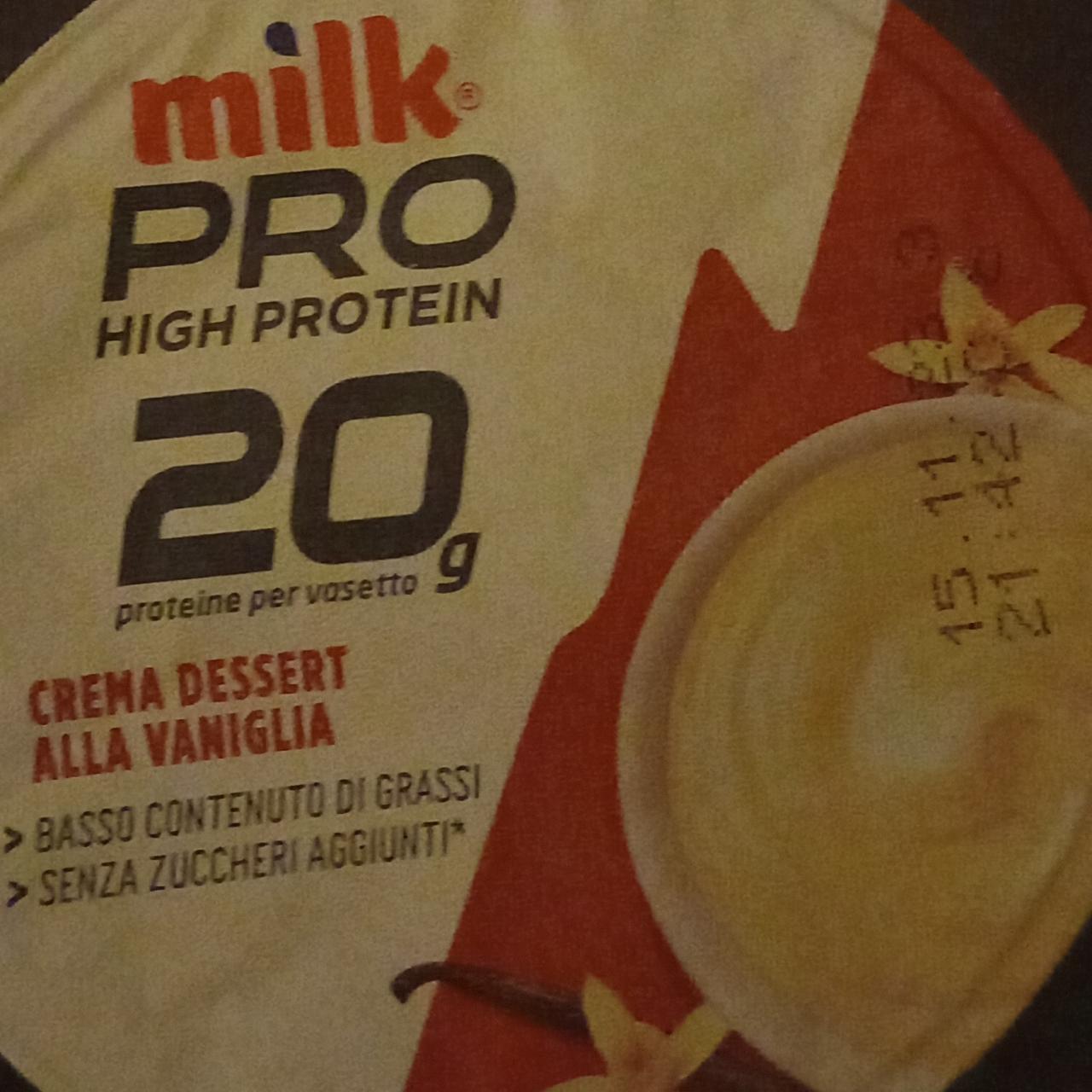 Fotografie - Pro High Protein 20g Crema Dessert alla Vaniglia Milk