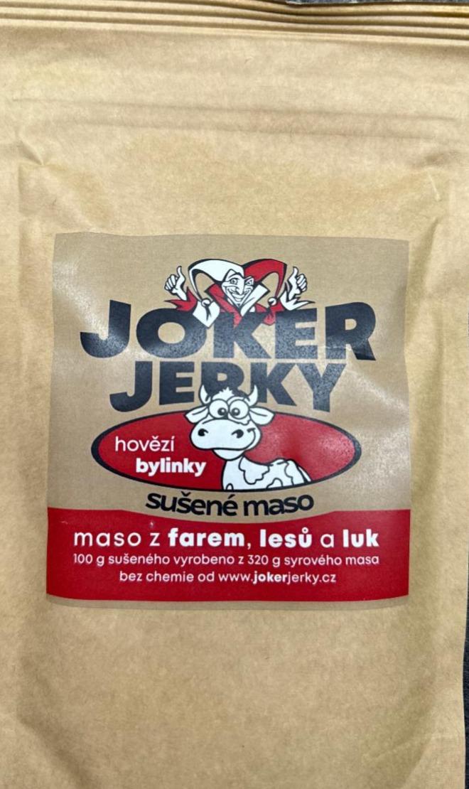 Fotografie - Hovězí bylinky sušené maso Joker Jerky