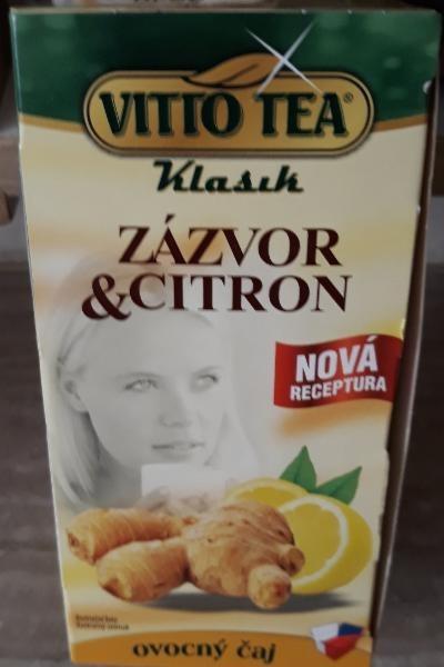 Fotografie - Zázvor & citron klasik ovocný čaj Vitto Tea