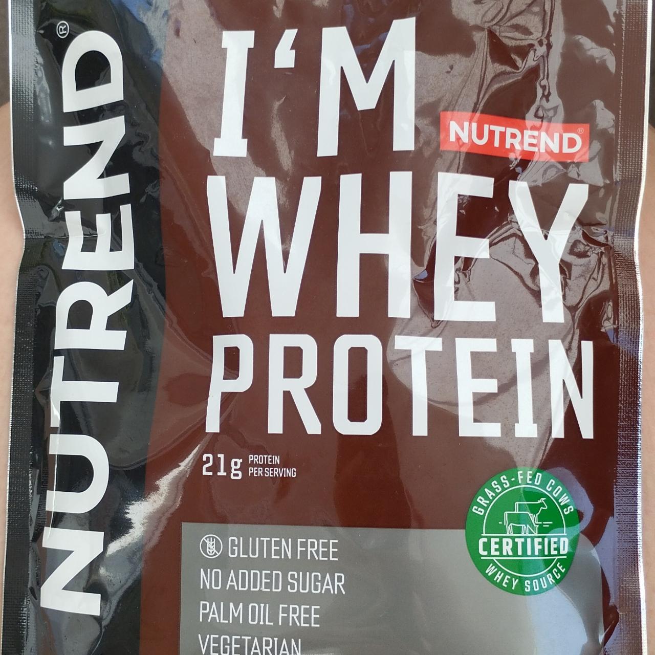 Fotografie - I'm whey protein chocolate cocoa Nutrend