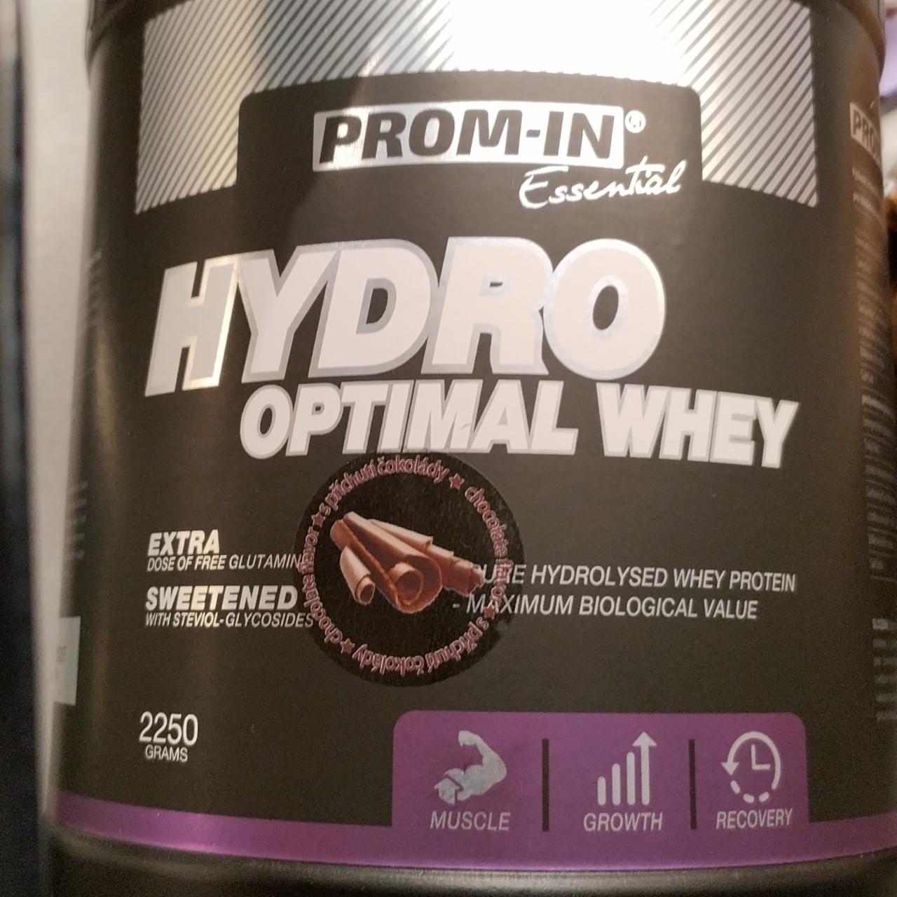 Fotografie - Hydro optimal Whey s příchutí čokolády Prom-in