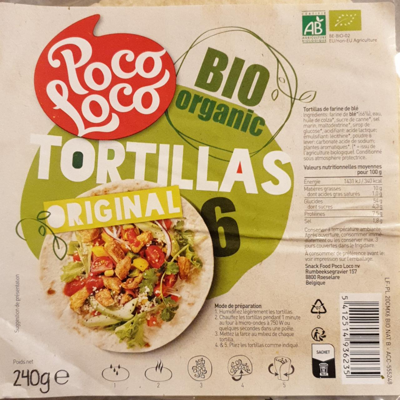 Fotografie - BIO Organic Tortillas Original Poco Loco