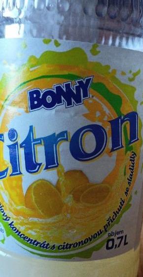 Fotografie - citron se sladidly koncentrát Bonny