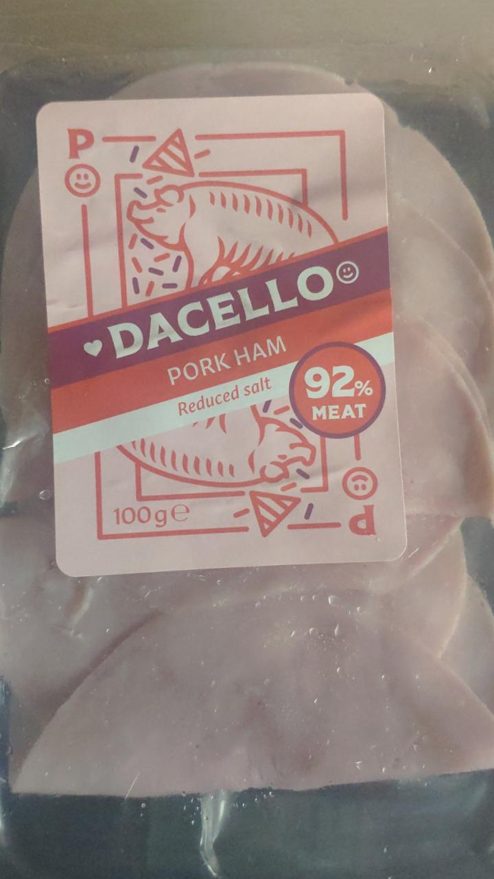 Fotografie - Pork Ham 92% Reduced salt Meat Dacello