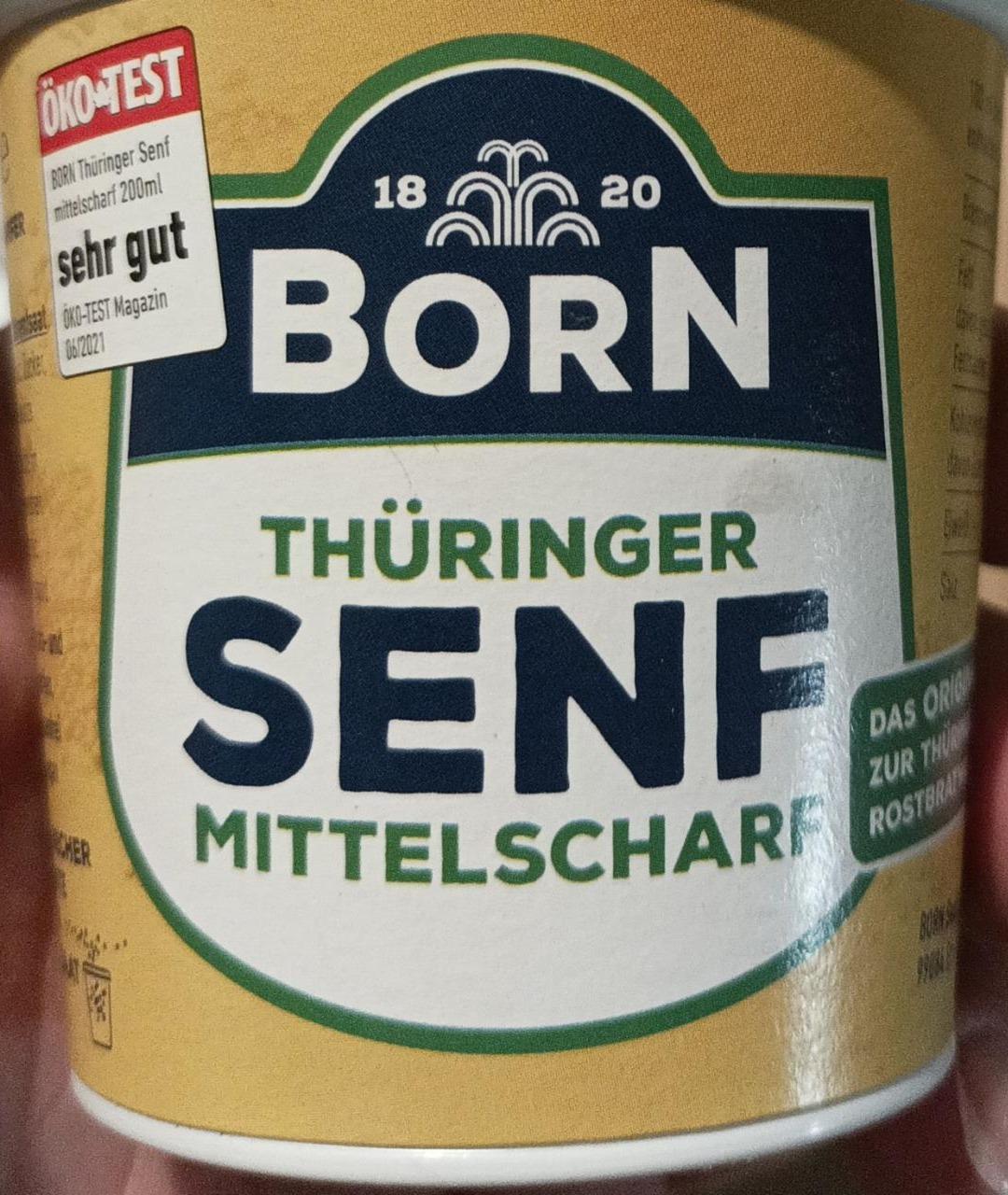 Fotografie - Thüringer Senf Mittelscharf Born