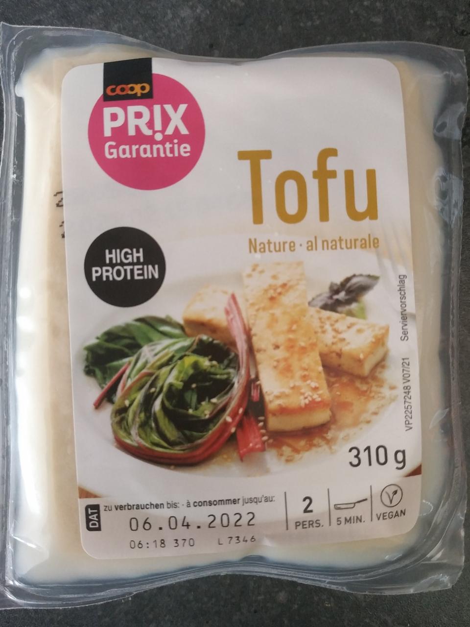 Fotografie - Tofu nature Coop Prix Garantie
