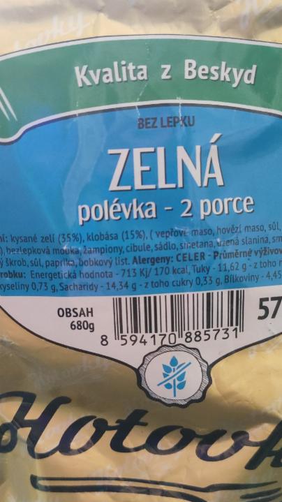 Fotografie - Zelná polévka bez lepku Hotovky.cz