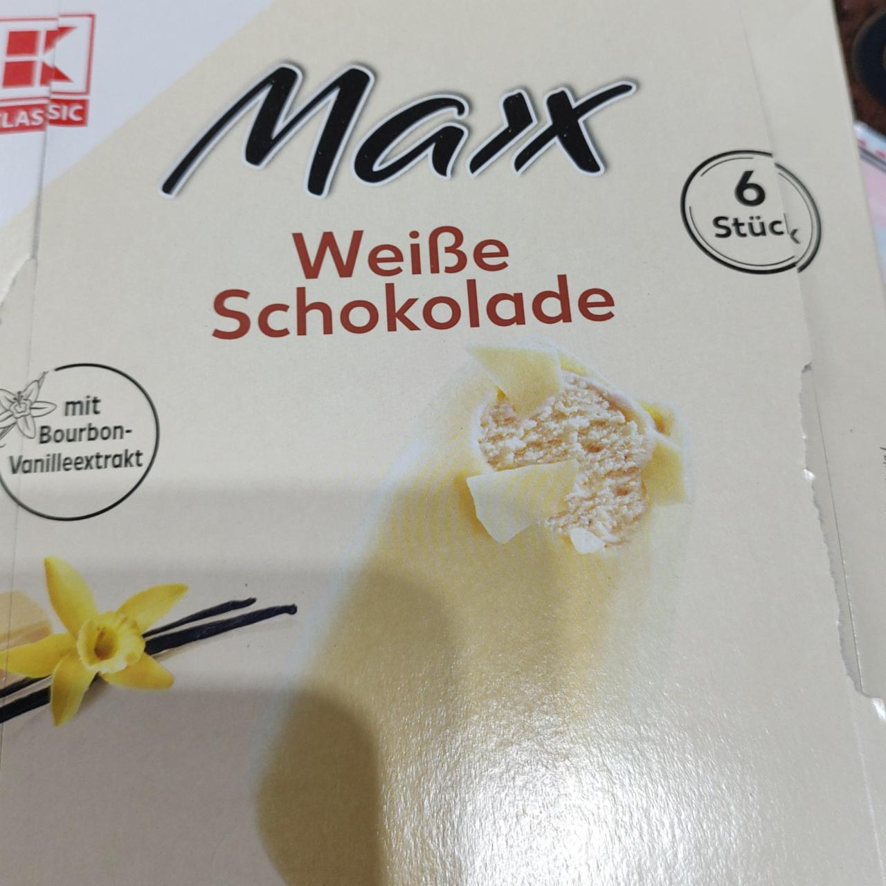 Fotografie - Max Weiße Schokolade K-Classic