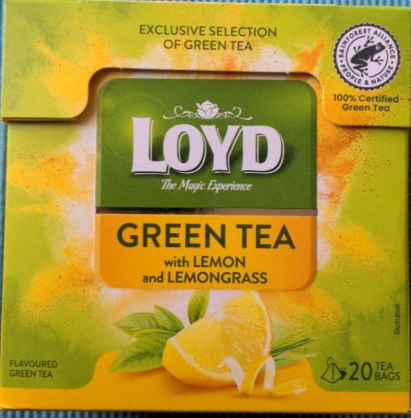 Fotografie - Loyd Green Tea with Lemon & Lemongrass