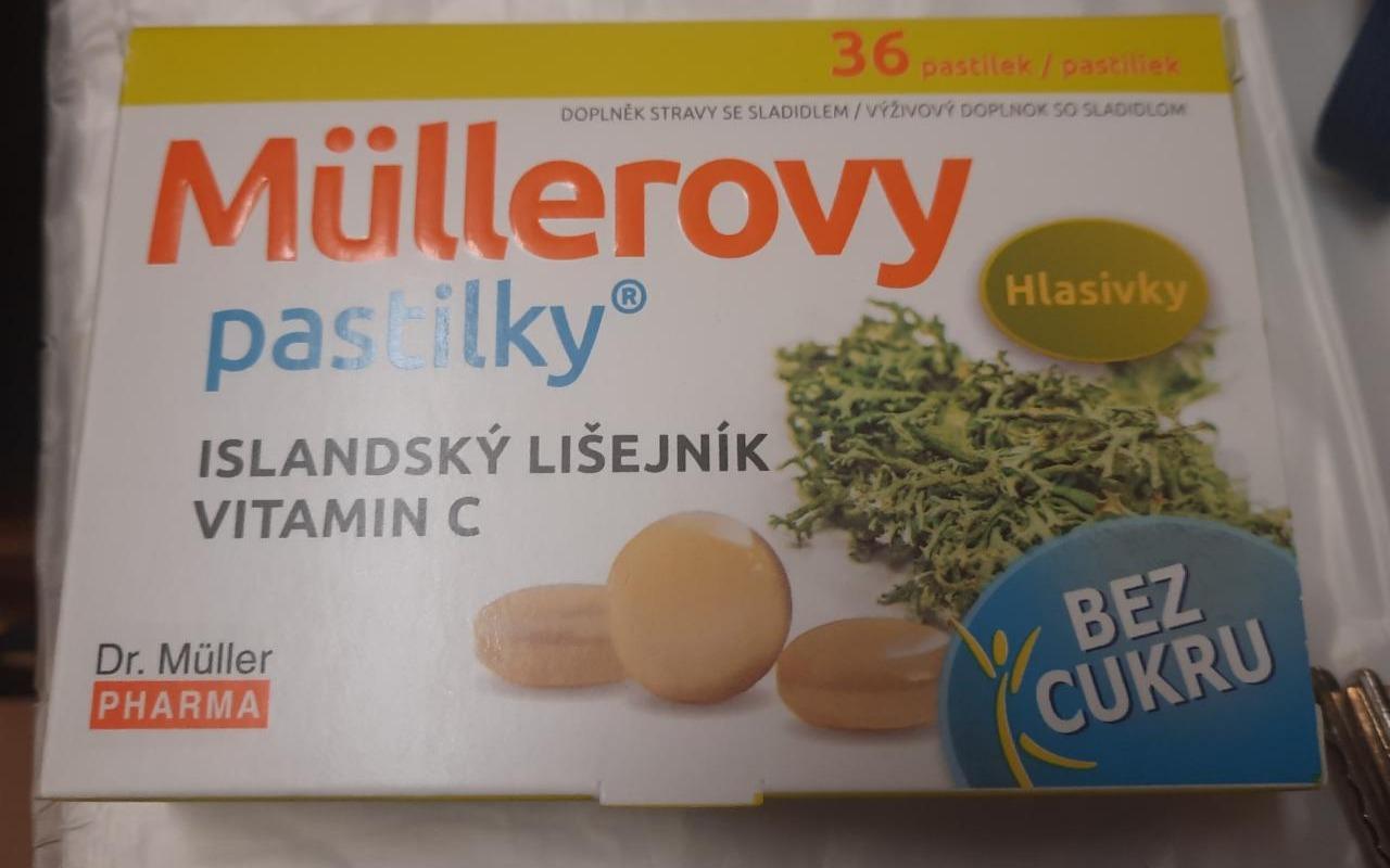 Fotografie - Müllerovy pastilky islandský lišejník vitamín C bez cukru Dr.Müller PHARMA