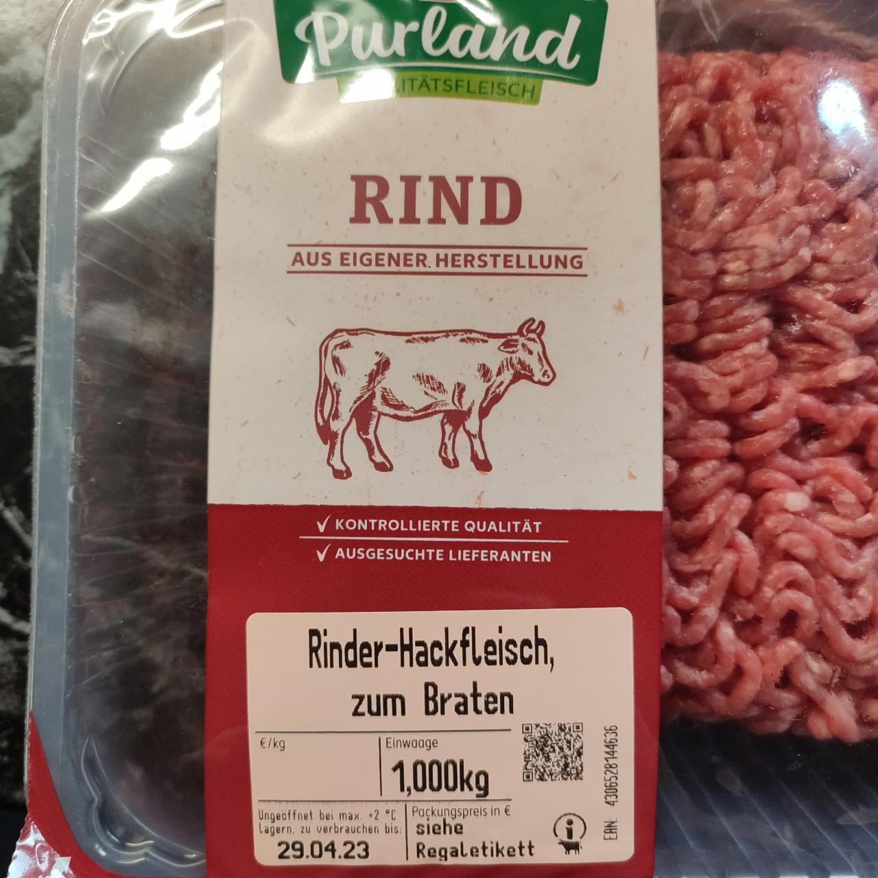 Fotografie - Rinder-Hackfleisch zum Braten Purland