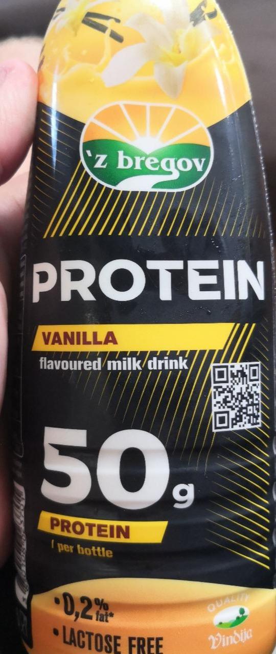 Fotografie - Protein vanilla flavoured milk drink Z bregov