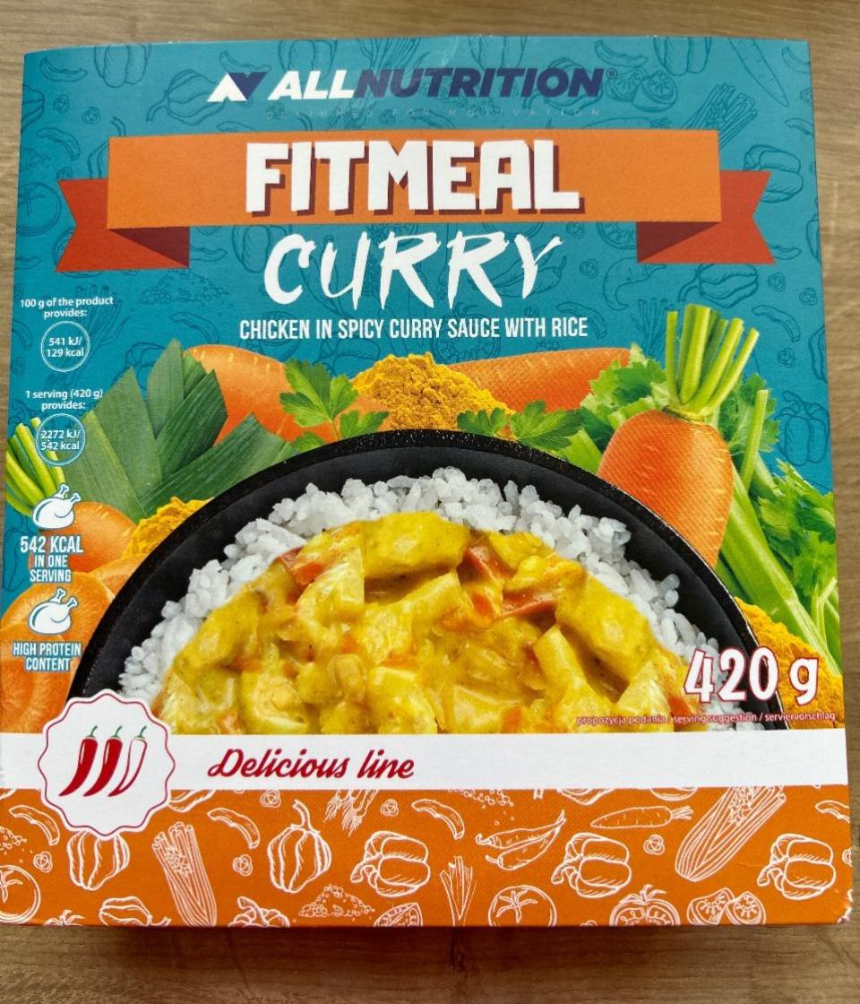 Fotografie - Fitmeal curry chicken in spicy sauce with rice AllNutrition