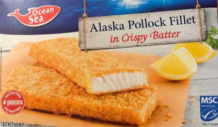 Fotografie - Alaska pollock fillet in crispy batter Ocean Sea