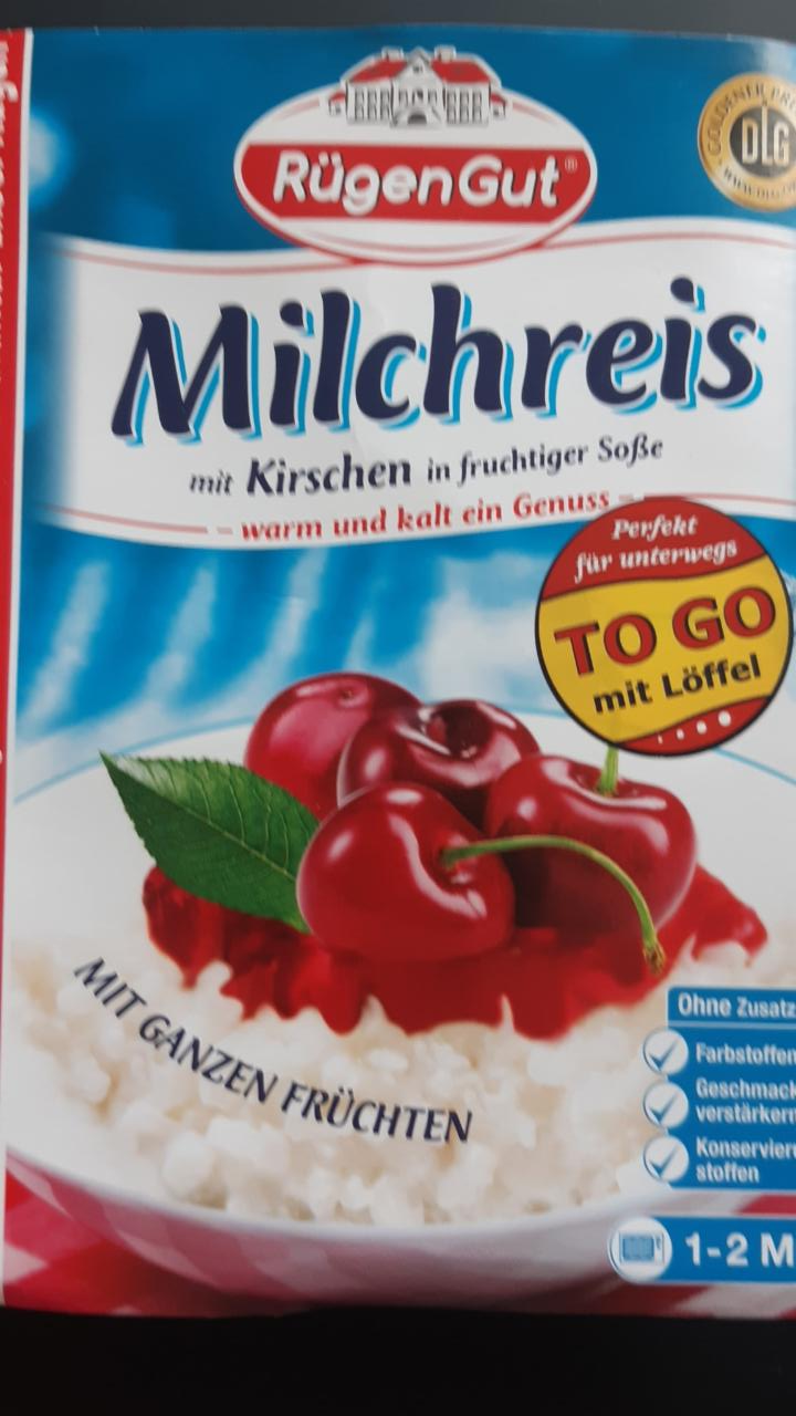 Fotografie - Milchreis mit Kirschen in fruchtiger Sauce RügenGut