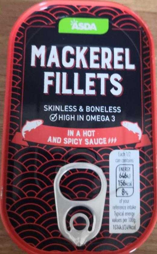 Fotografie - Mackerel Fillets in a hot and spicy sauce Asda