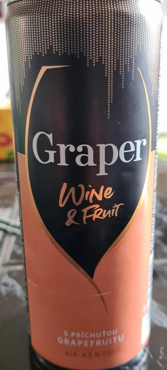 Fotografie - Graper Wine & Fruit s příchutí grapefruitu 4,5%