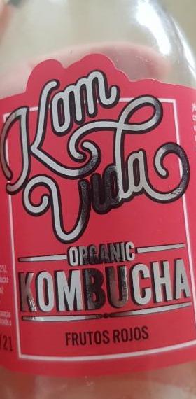 Fotografie - Organic kombucha frutos rojos Komvida