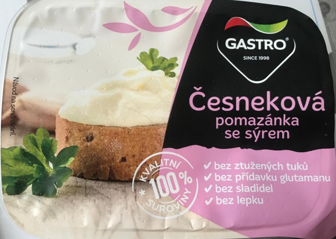 Fotografie - Česneková pomazánka se sýrem Gastro