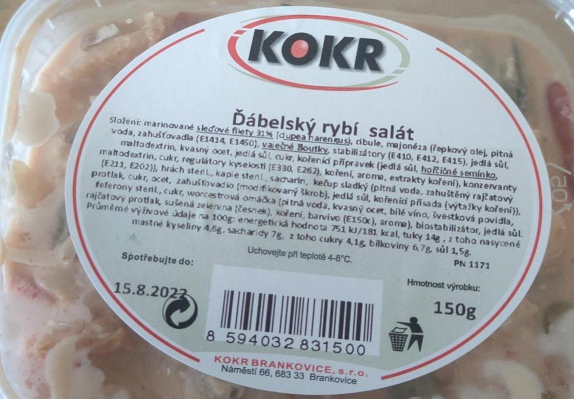 Fotografie - Ďábelský rybí salát Kokr
