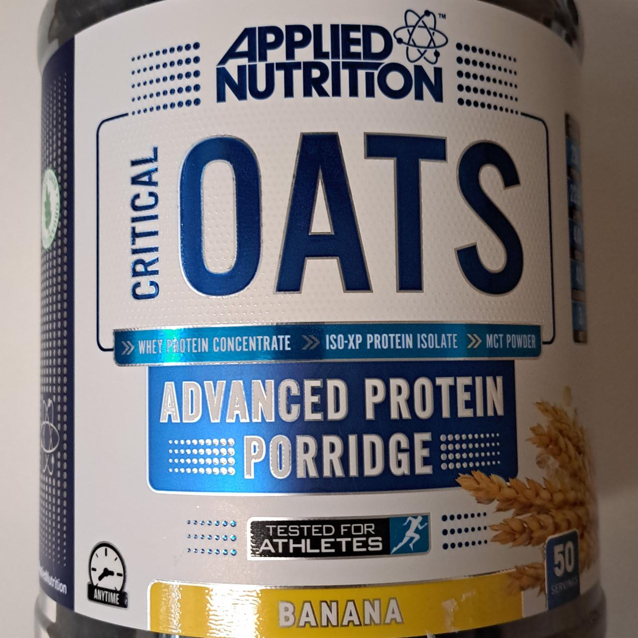 Fotografie - Critical Oats Advanced Protein Porridge Banana Applied Nutrition