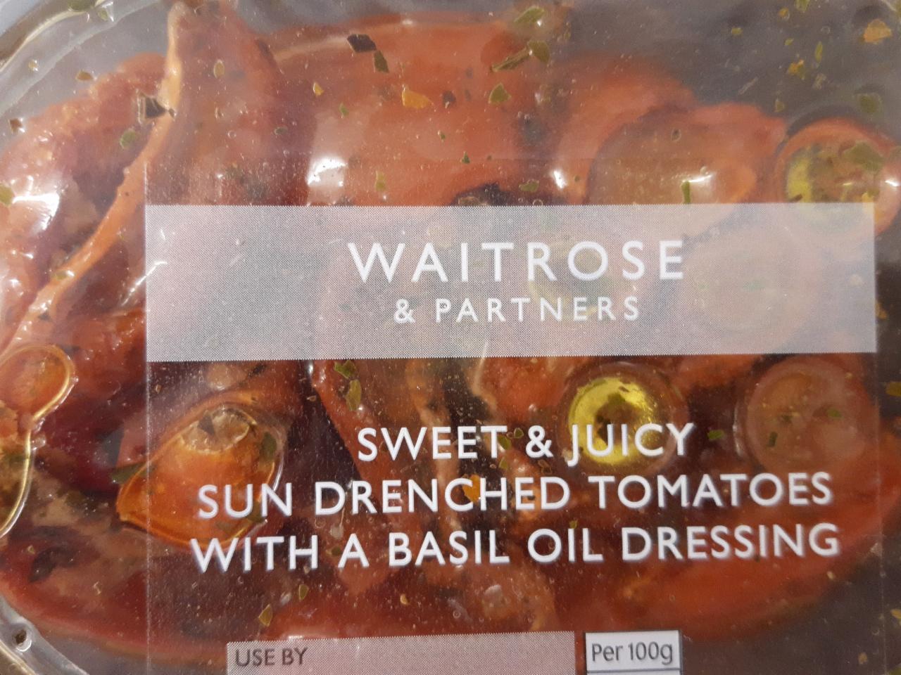 Fotografie - Sun Drenched Tomatoes with a Basil Oil Dressing Waitrose & Partners