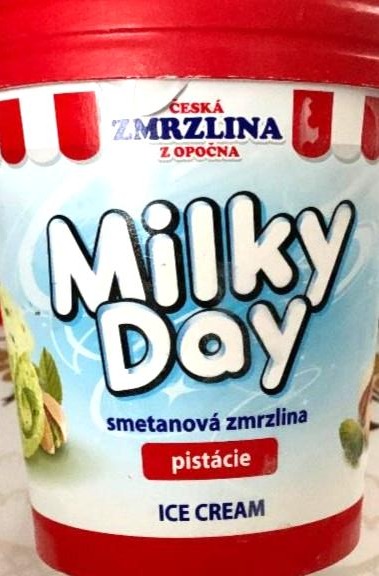 Fotografie - Milky day metanová zmrzlina pistácie Česká zmrzlina z Opočna
