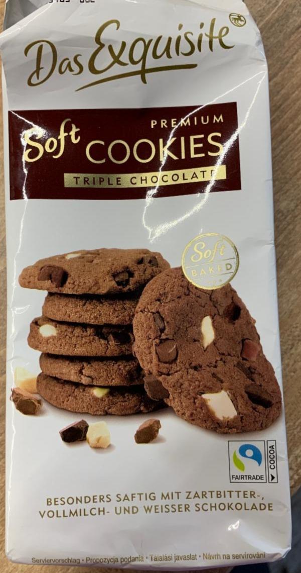 Fotografie - Premium Soft Cookies Triple Chocolate Das Exquisite