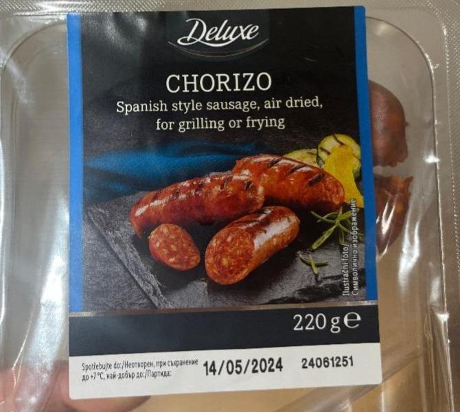 Fotografie - Chorizo Spanish style sausage,air dried, for grilling or frying Deluxe