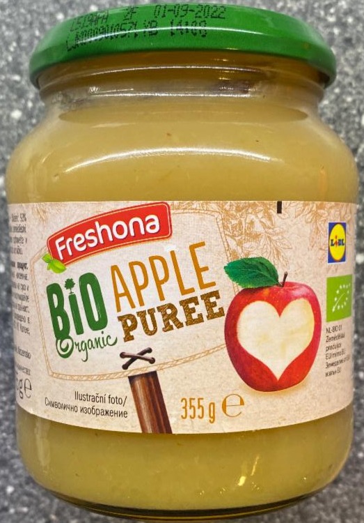 Fotografie - Apple puree Bio organic Freshona