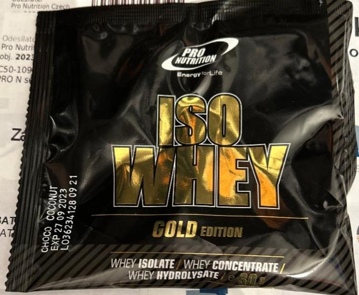 Fotografie - Iso Whey Gold Edition Choco Coconut Pro Nutrition