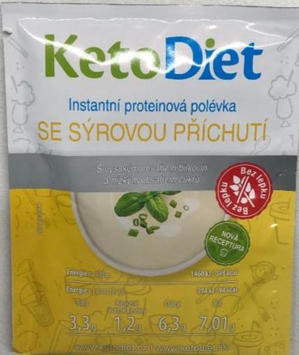 Fotografie - Instantní proteinová polévka se sýrovou příchutí KetoDiet