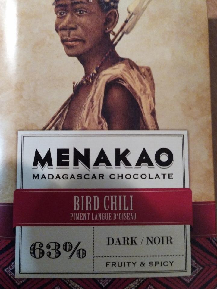 Fotografie - Madagaskar tmavá čokoláda 63% s chilli papričkou Menakao