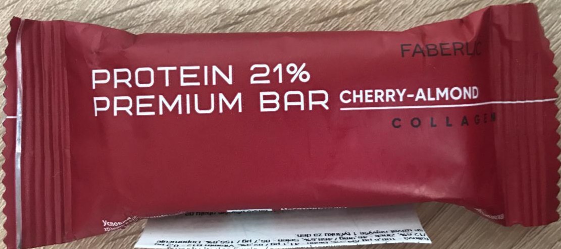 Fotografie - Protein 21% premium bar Cherry-Almond Faberlic