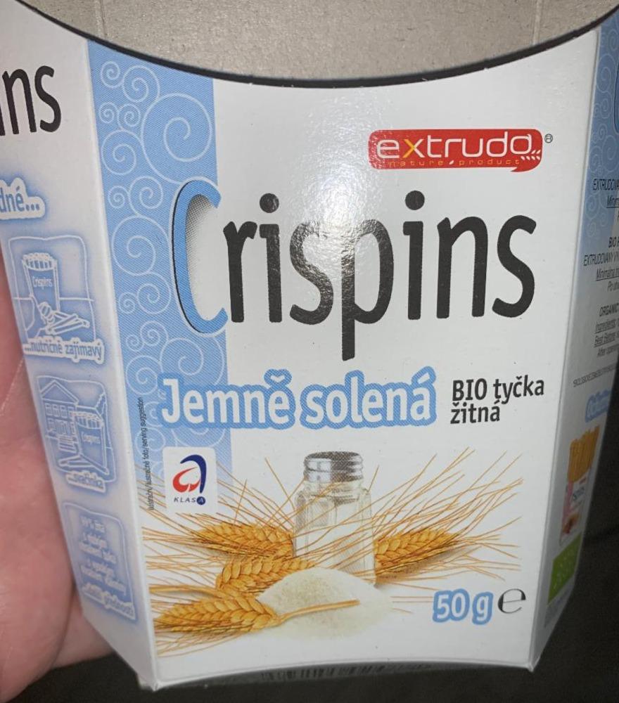 Fotografie - Crispins Jemně solená BIO tyčinka žitná
