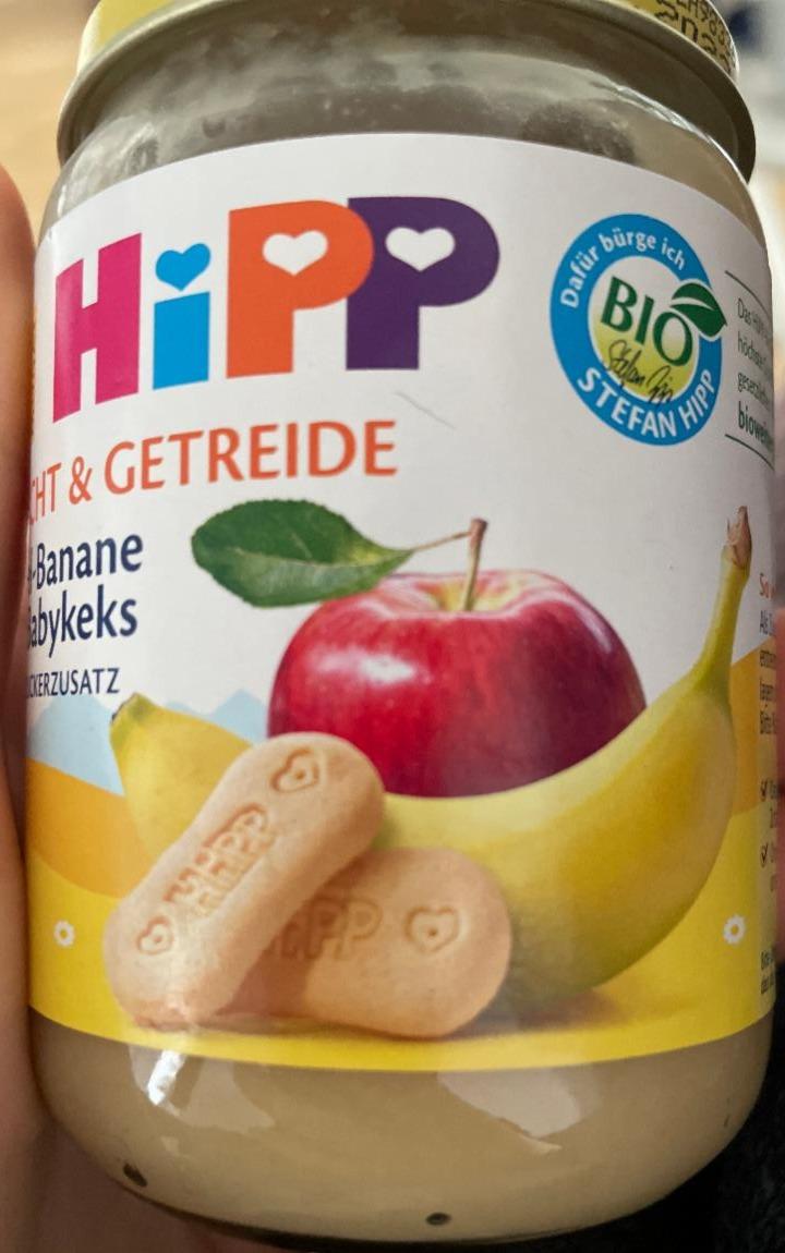 Fotografie - Frucht & Getreide Apfel-Banane mit Babykeks Hipp
