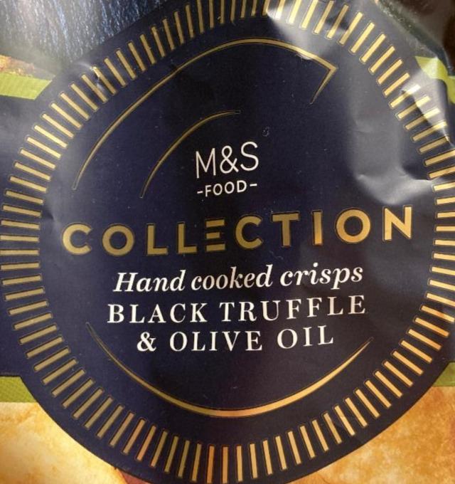 Fotografie - Collection Hand cooked crisps black truffle & olive oil M&S Food