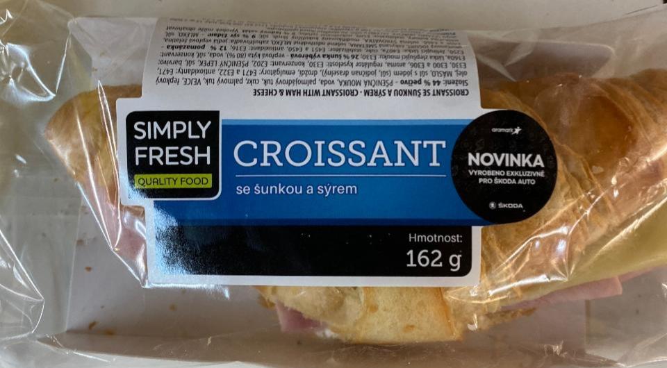Fotografie - Croissant se šunkou a sýrem Simply Fresh