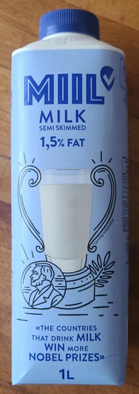 Fotografie - Polotučné mléko 1,5% tuku Miil