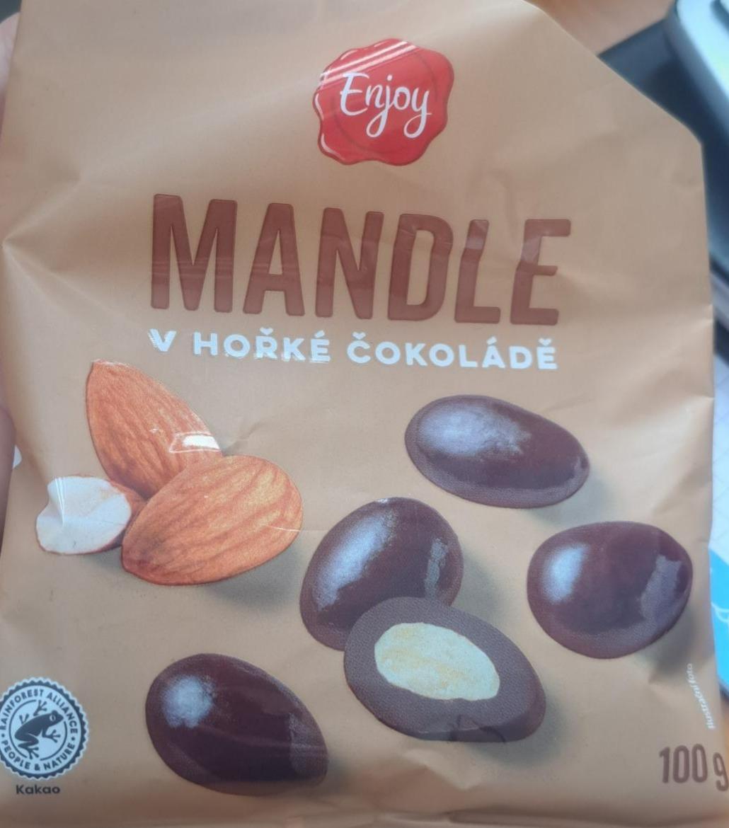 Fotografie - Mandle v hořké čokoládě Enjoy