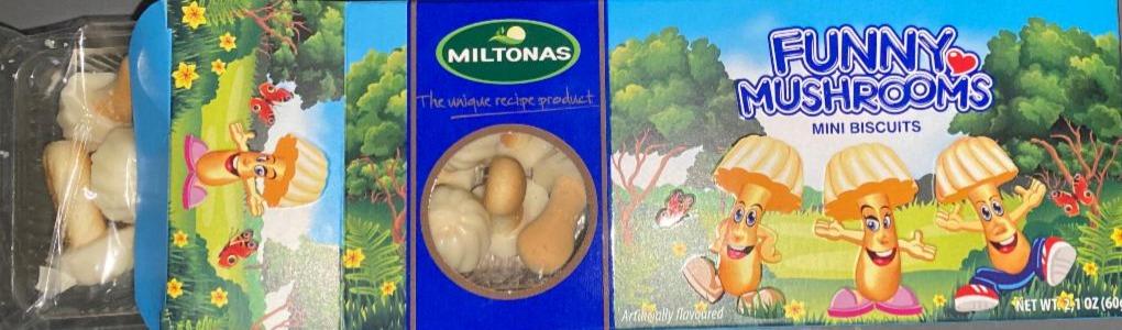 Fotografie - Funny mushrooms mini biscuits Miltonas