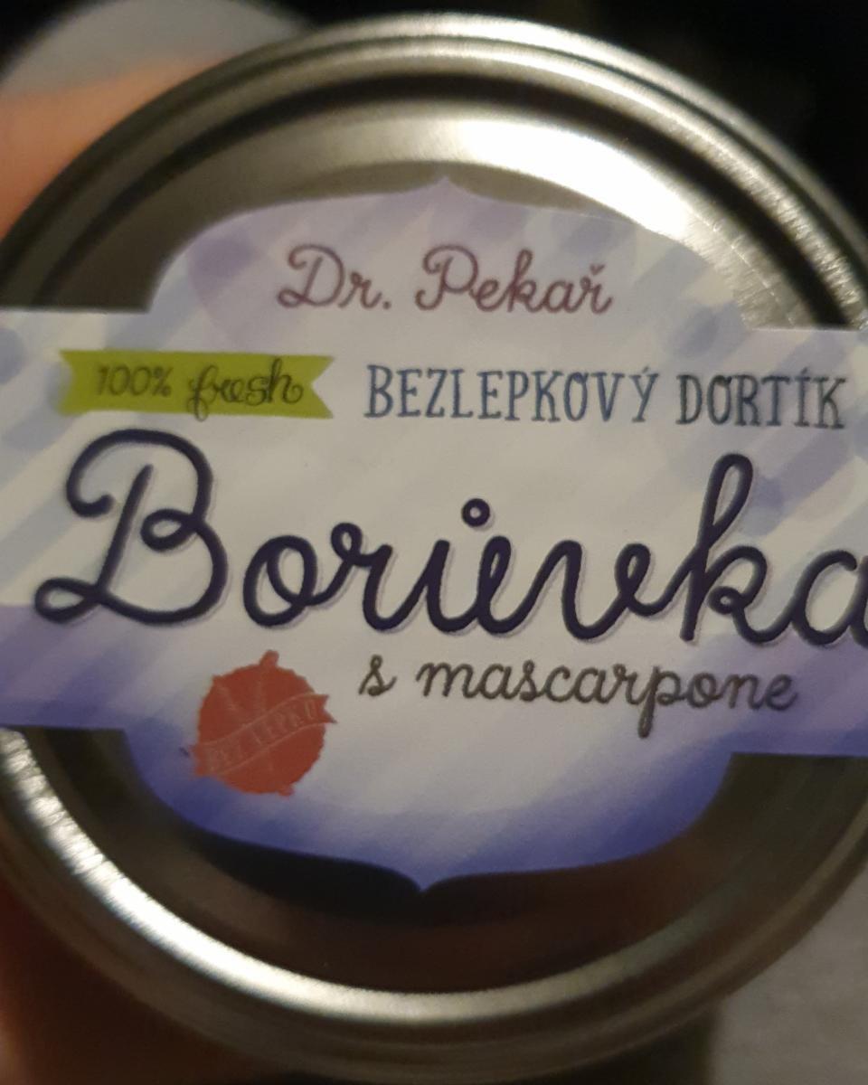 Fotografie - Bezlepkový dortík Borůvka s mascarpone Dr. Pekař